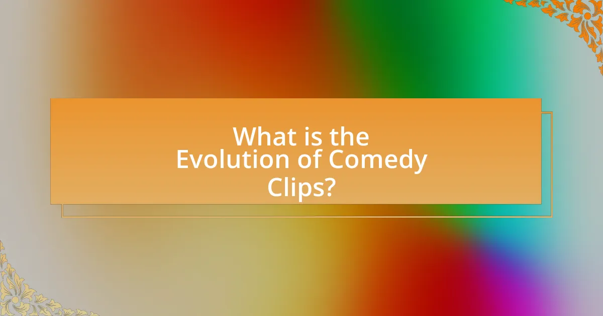 What is the Evolution of Comedy Clips?
